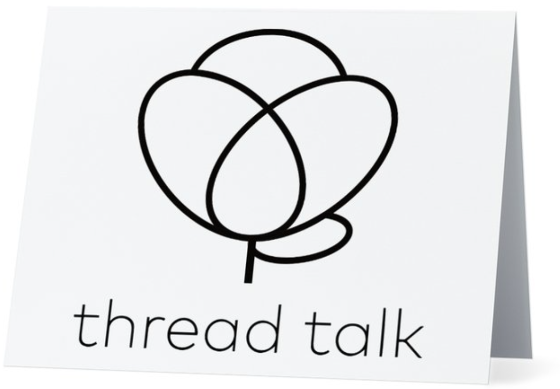 Thread Talk Greeting Card